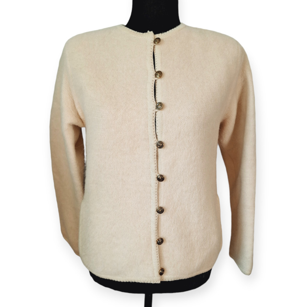 Vintage 70s/80s Retro Mohair Sweater Jacket Women's Small